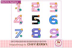Planet Numbers machine applique embroidery bundle 1832 Product Image 1
