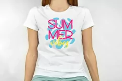 Summer Vibes sublimation png design, summer t shirt design. Product Image 2