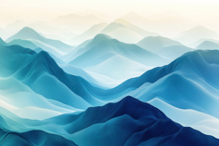 Soft Minimal Mountains | Calm Modern Scenic Art Product Image 1