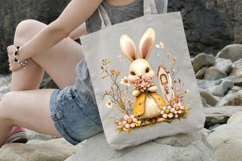 Spring Blossom Bunny Clipart Product Image 3