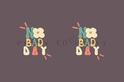 no bad day groovy quotes coffee glass wrap svg glass mug svg presized for 11oz and 15oz glass ready to cut and sublimation files