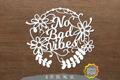 No Bad Vibes Papercut Product Image 1