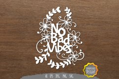 No Bad Vibes Papercut Product Image 1