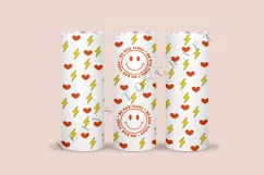 no bad vibes groovy smiley skinny tumbler sublimation design for 20oz and 30oz skinny tumbler sublimation wrap