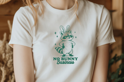 Funny Sarcastic Easter Raccoon SVG - No Bunny Business PNG Product Image 2