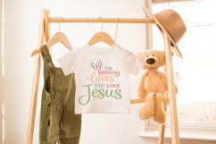 Christian Easter SVG No Bunny Loves Me Like Jesus Cut File Product Image 4
