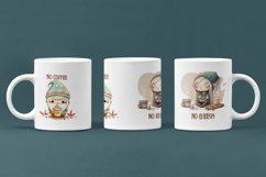 15 oz "No Coffee, No Energy" Mug Wrap - Sublimation Mug Wrap Product Image 2