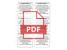 Snowglobe Tumbler Note | Informational Warning | PDF Product Image 2
