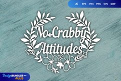 No Crabby Attitudes Papercut Product Image 1