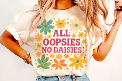 All Oopsies No Daisies PNG, Boho Flowers Png, Wildflowers Product Image 1