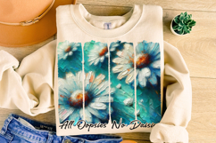 All Oopsies No Daisies PNG, Boho Flowers Png, Brushstroke Product Image 3