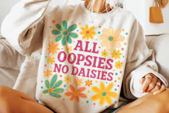 All Oopsies No Daisies PNG, Boho Flowers Png, Wildflowers Product Image 2