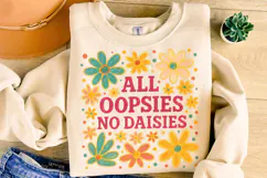 All Oopsies No Daisies PNG, Boho Flowers Png, Wildflowers Product Image 4