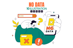 10 No Data Vector Illustration Product Image 1