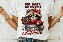 Cute Valentine's day raccoon, Sublimation PNG. Product Image 3