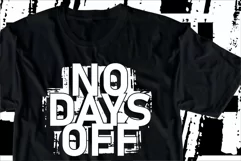 No Days Off SVG, Fitness SVG, GYM SVG, Workout Product Image 2