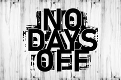 No Days Off SVG, Fitness SVG, GYM SVG, Workout Product Image 1
