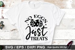 No eggs just treats SVG - Easter Design Product Image 1