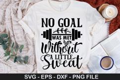 Motivational SVG Design - No goal was met without a little Product Image 3