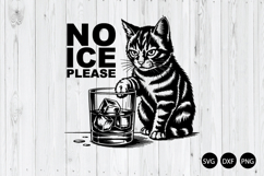No Ice Please SVG, Funny Drink Quote SVG Product Image 1
