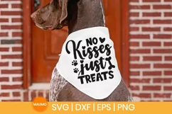 No kisses just treats | Funny dog valentine svg quote Product Image 1