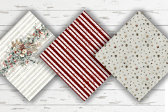 Christmas Digital Paper, Winter Floral Seamless Patterns Product Image 2