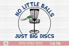 No little balls just big discs SVG quote preview