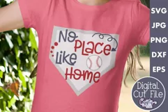 No Place Like Home | Baseball Svg Design Cut File Product Image 1
