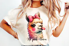 Funny Farm Animal Tongue out, Sublimation PNG. Product Image 2