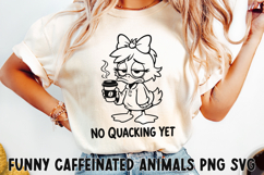 Funny Caffeinated Animals Clipart Bundle SVG PNG Product Image 14