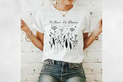 Floral Line Art Clipart | Wildflower SVG, PNG, EPS. Product Image 2
