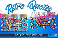 Retro Glass Can Wrap Design | Retro Quotes | SVG File v.9 Product Image 1