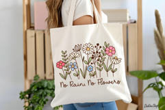 Flower PNG, No Rain No Flowers PNG, Flower Shirt PNG Product Image 4