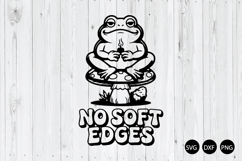 No Soft Edges SVG, Funny Frog SVG, Funny Animal SVG Product Image 1