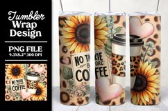 Leopard Sunflower Coffee Tumbler Wrap | No Talkie Product Image 1