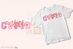 Retro Funny Valentine No Thanks Cupid SVG T-shirt Design Product Image 2