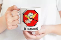 No Thanks Cupid PNG | Funny Valentines Cupid Sublimation Product Image 3