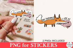 No Thanks I Use AI PNG Product Image 1