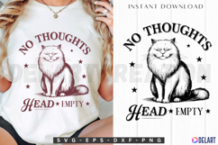 No Thoughts Head Empty SVG Product Image 1
