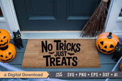 No Tricks Just Treats SVG | Halloween Doormat SVG | Doormat Product Image 4