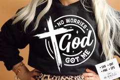 No worries God got me svg, Faith SVG Product Image 2
