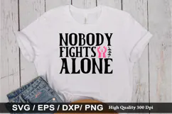 Breast Cancer SVG Design - Breast Cancer T-shirt Design Product Image 3