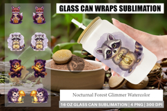 Nocturnal Forest Glimmer Glass Can Product Image 1