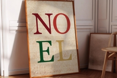 Noel Wall Print - Vintage Christmas Product Image 1