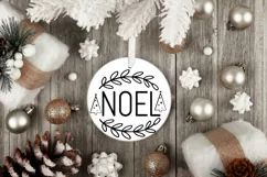 Noel SVG, Festive Holiday SVG, Christmas Ornament SVG Product Image 3