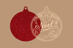 Noel Christmas Ornament SVG Product Image 2