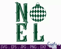 Noel Ornament Christmas Farmhouse Sign Svg Product Image 2