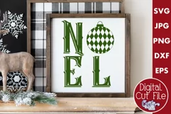 Noel Ornament Christmas Farmhouse Sign Svg Product Image 1