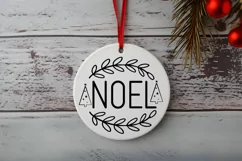 Noel SVG, Festive Holiday SVG, Christmas Ornament SVG Product Image 2