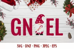 Gnoel SVG. Noel. Christmas gnome. Funny holidays shirt desig Product Image 1